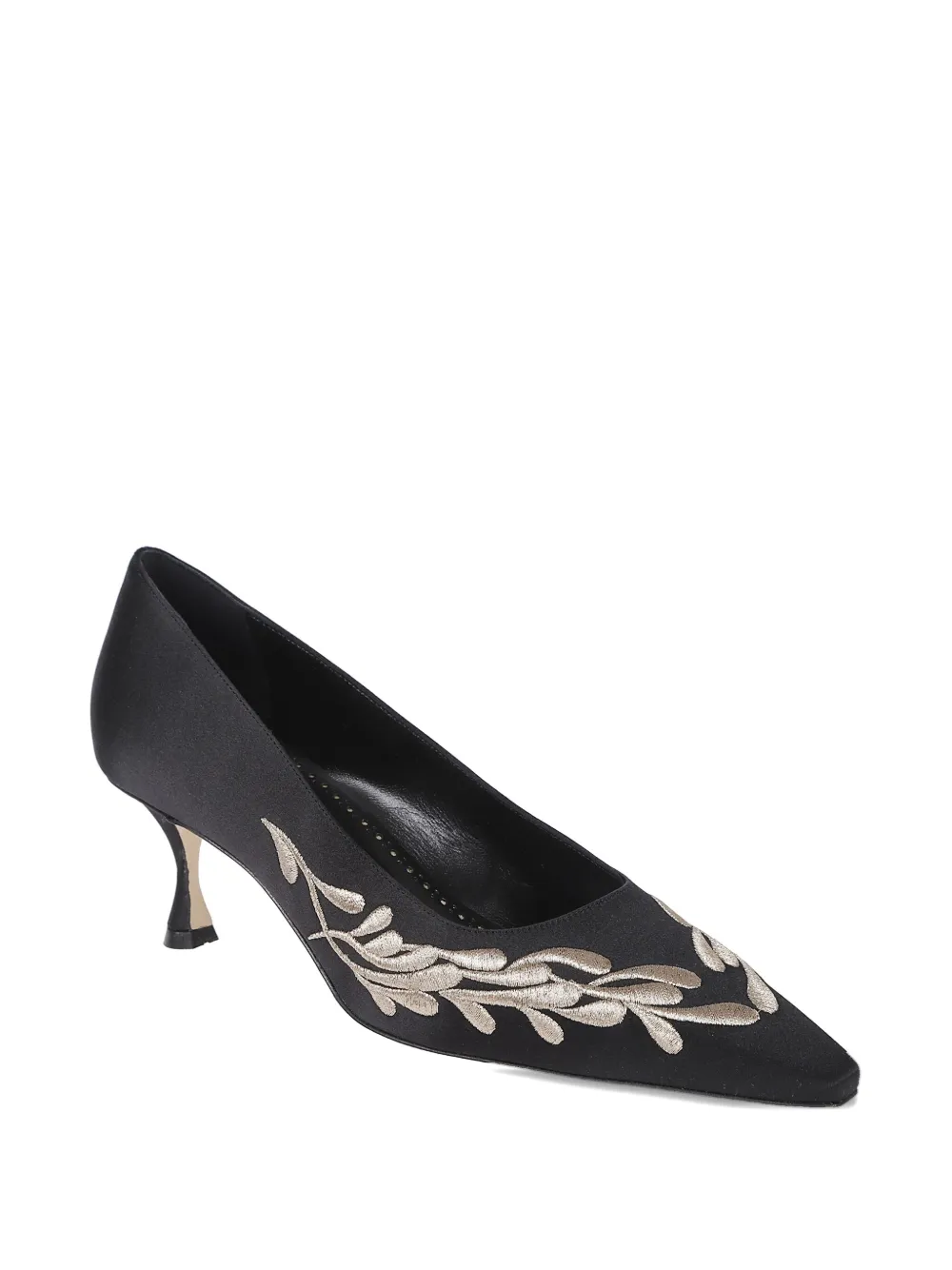 Manolo Blahnik Embroidered-detailing Pointed-toe Pumps In Animal Print