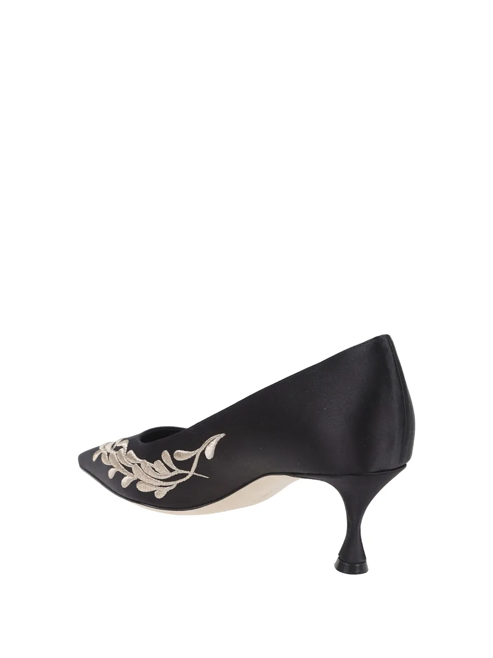 Manolo Blahnik Embroidered-detailing Pointed-toe Pumps In Animal Print