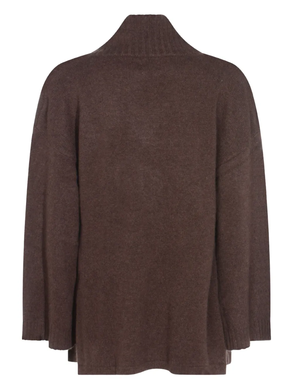 Not Shy Open-front Cardigan In Brown