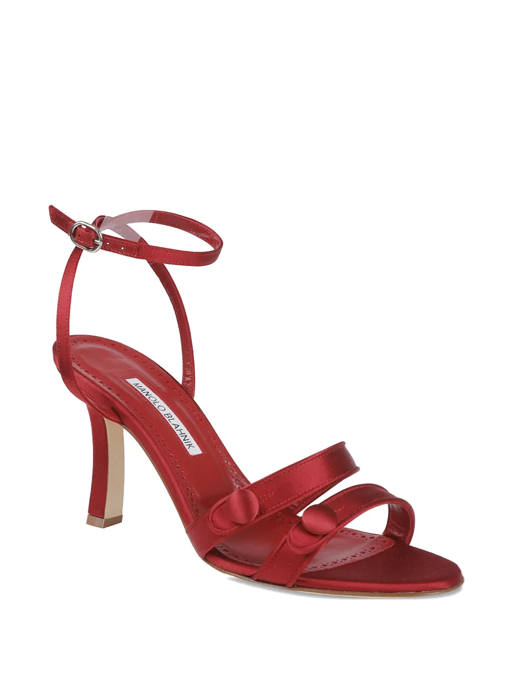 Manolo Blahnik 90mm Neusita Sandals In Red