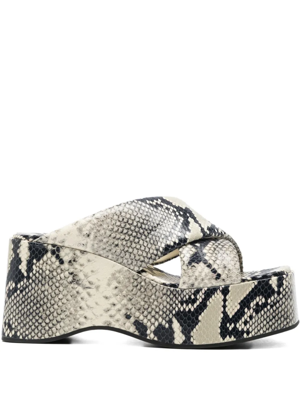 Paris Texas Vicky wedge sandals - Toni neutri