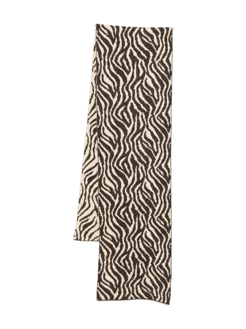 TWINSET zebra-print scarf - Toni neutri