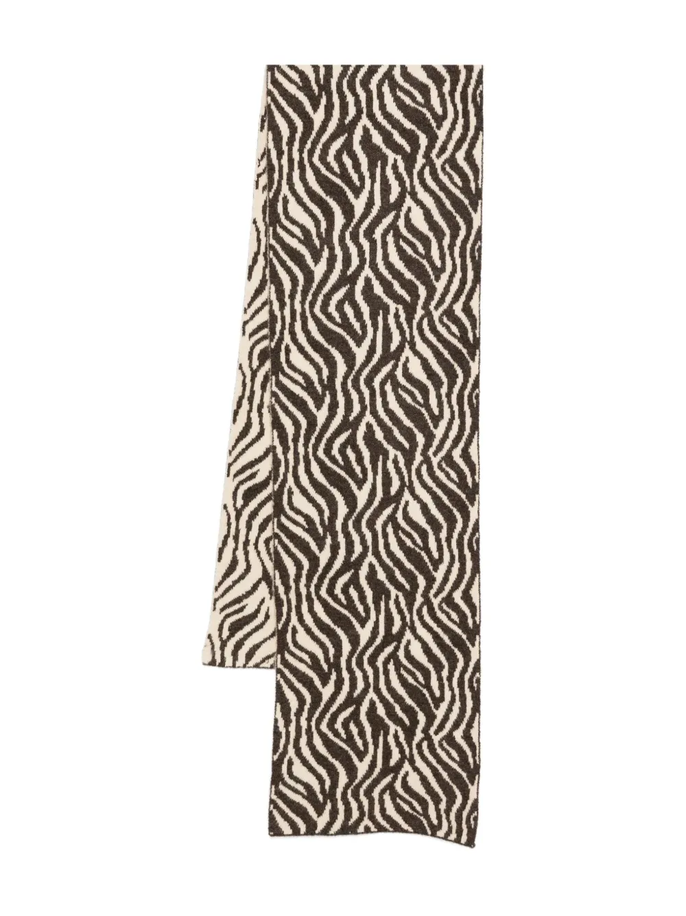 TWINSET zebra-print scarf - Toni neutri