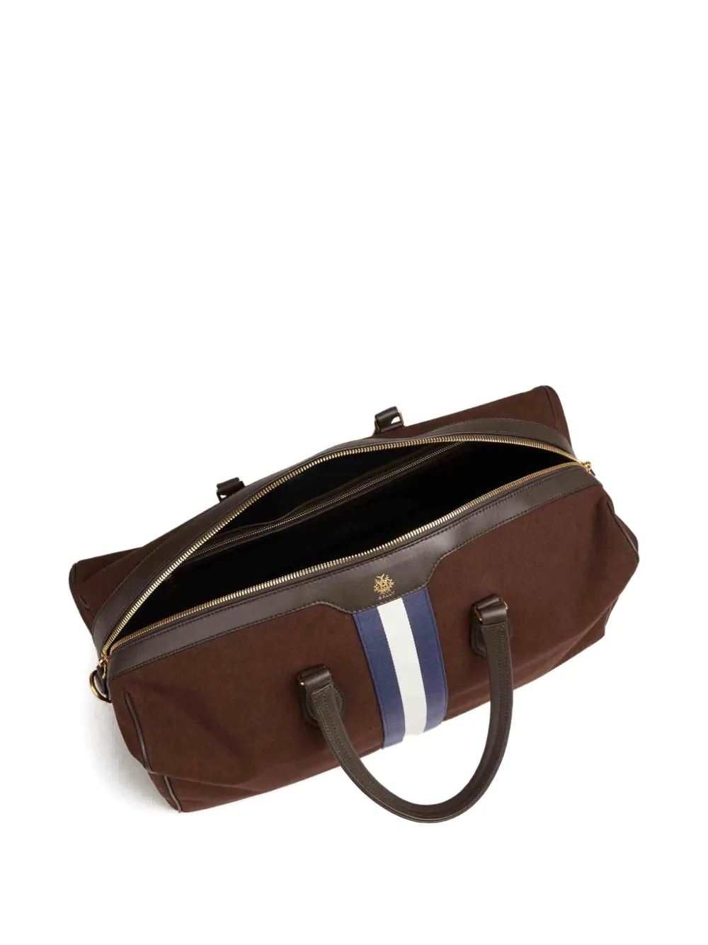 Bally Gestreepte reistas met logodetail Bruin