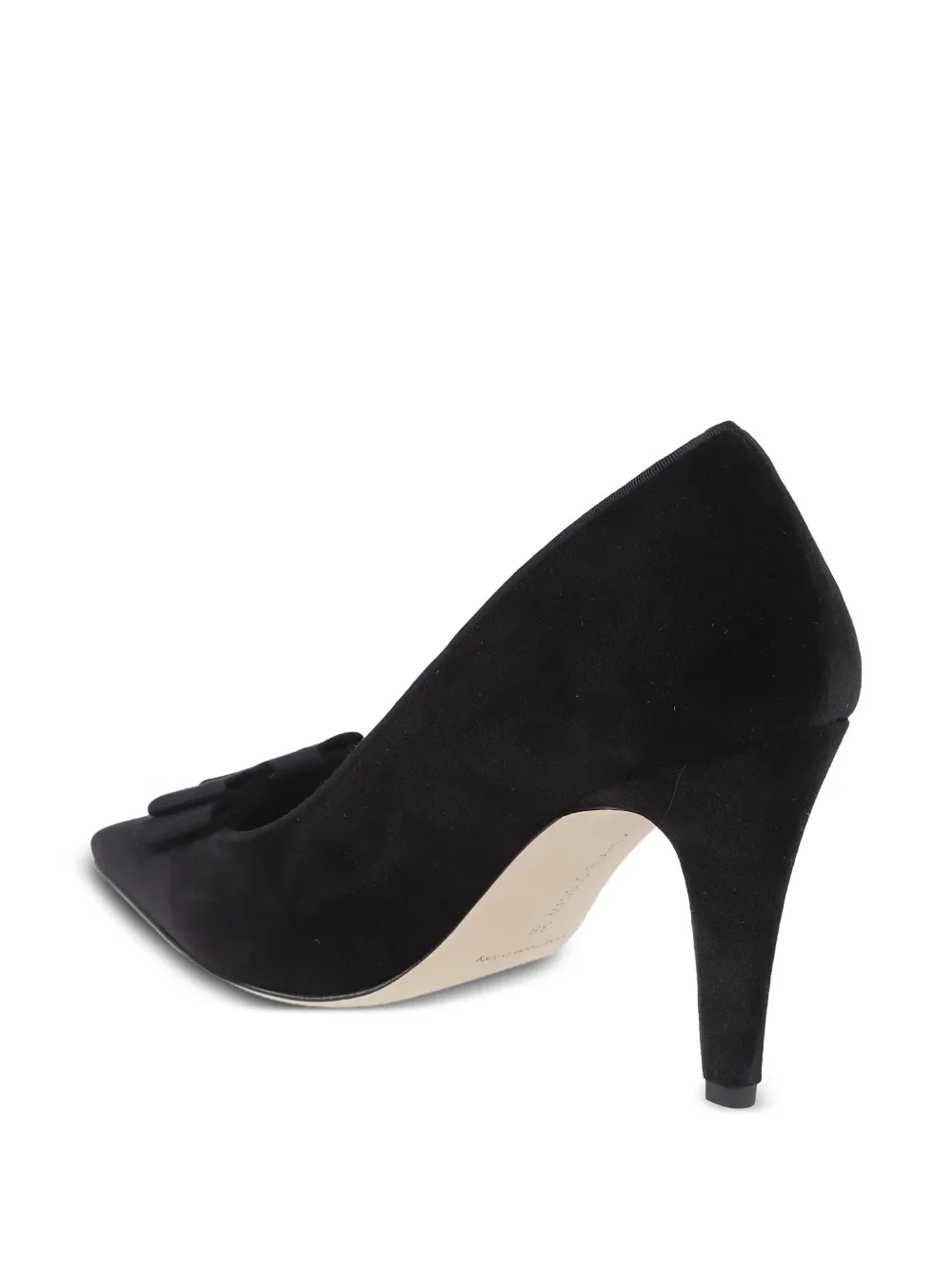 Manolo Blahnik Fluwelen pumps met strik Zwart