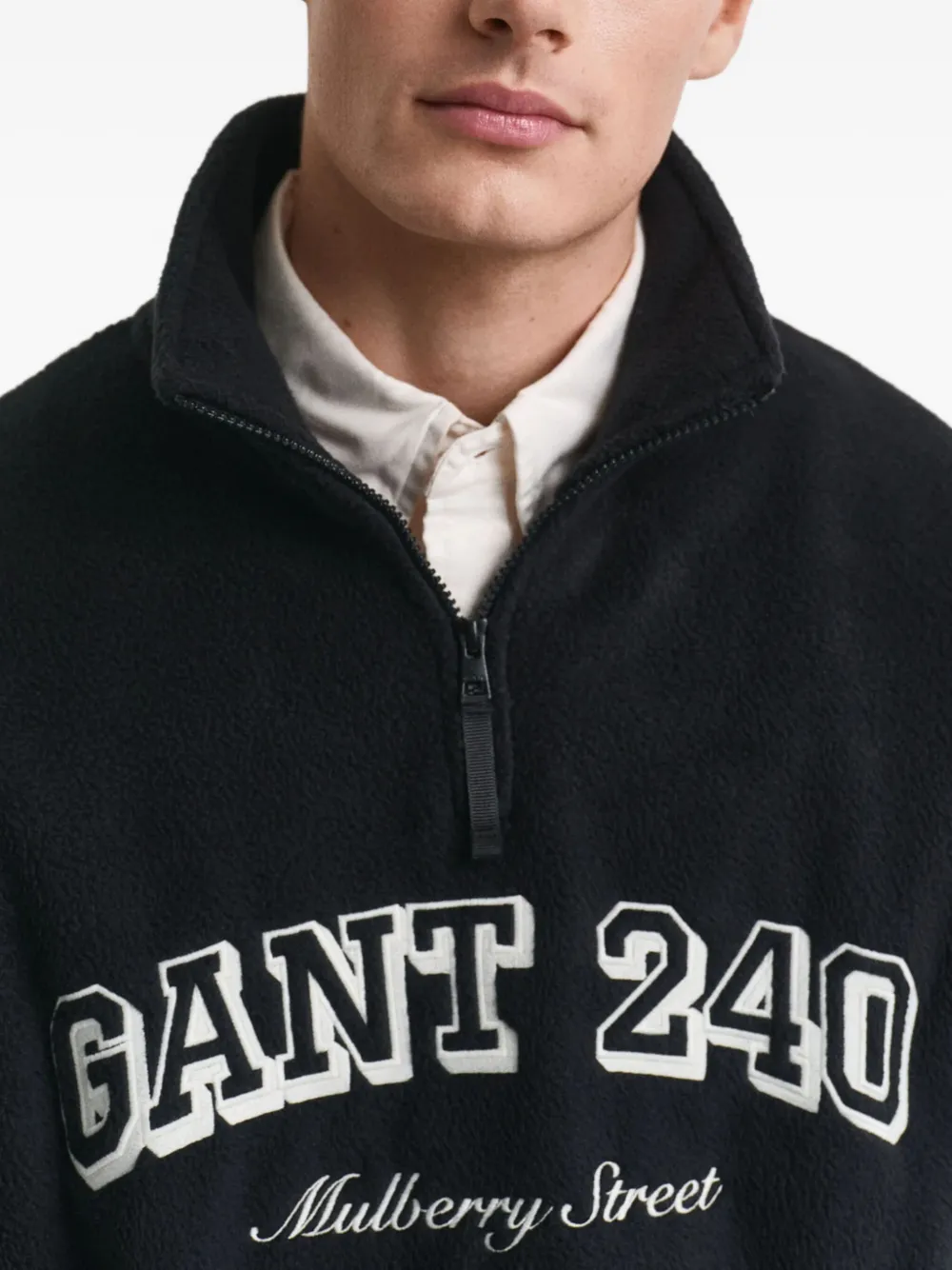 Gant 240 Mulberry Street 240 Mulberry Street Zip-up Sweatshirt In Black