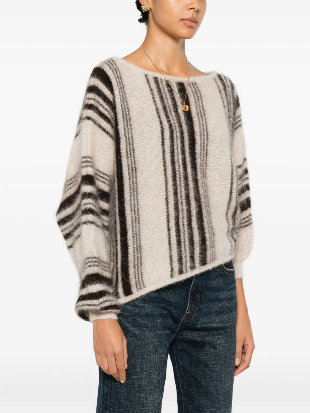 Ba&sh Suela Striped-pattern Sweater In Multi