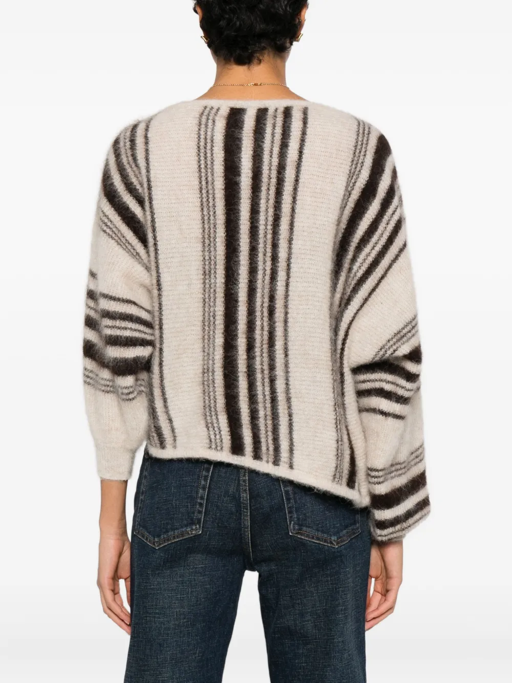 Ba&sh Suela Striped-pattern Sweater In Multi