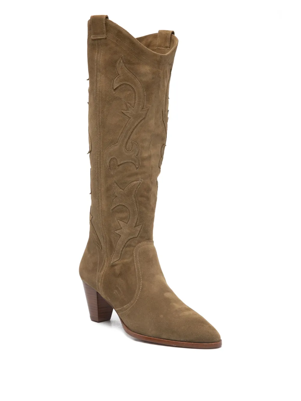 Ba&Sh 65 mm Casey laarzen met hak Groen