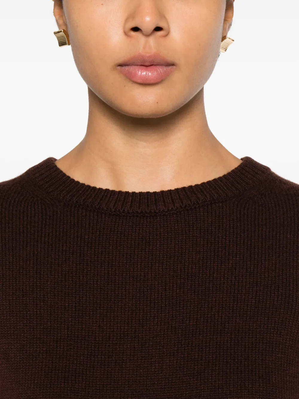 Ba&Sh Atess mini-jurk met ronde hals Bruin