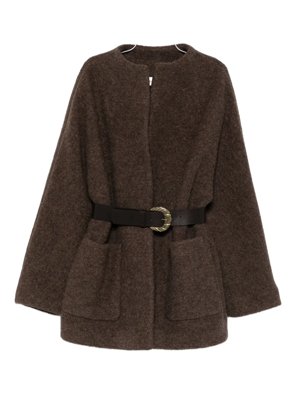 Ba&sh Claudy Belted Coat In Brown