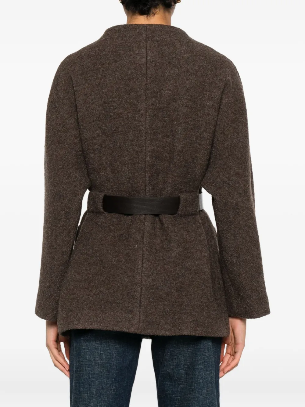 Ba&sh Claudy Belted Coat In Brown