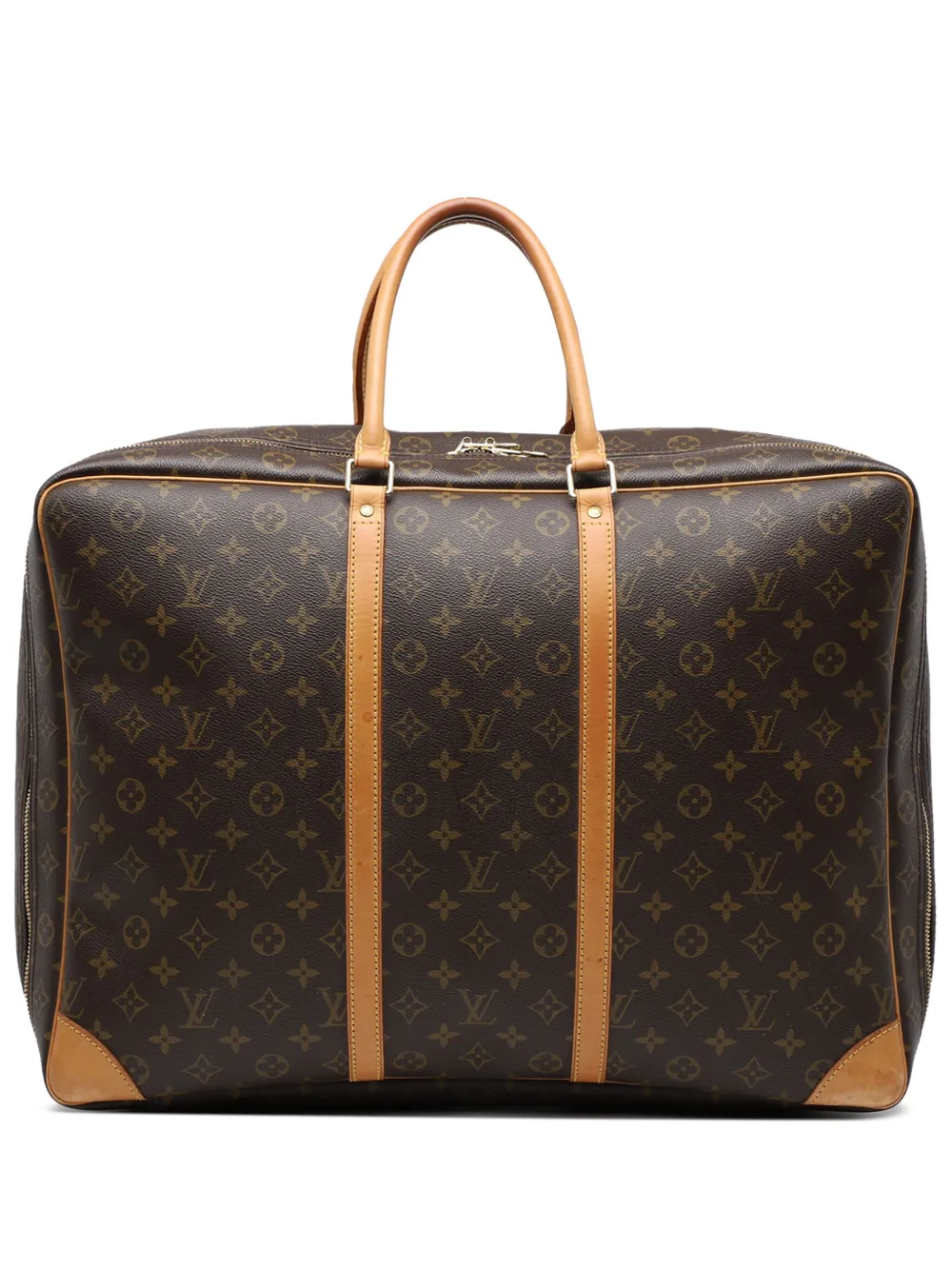 Pre-owned Louis Vuitton 2000 Monogram Sirius 50 Travel Bag In Brown