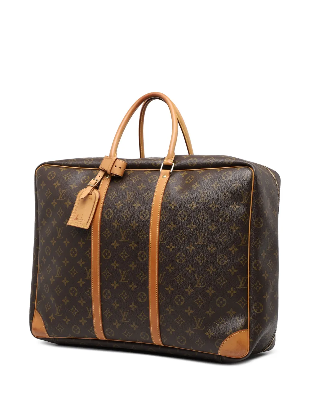 Pre-owned Louis Vuitton 2000 Monogram Sirius 50 Travel Bag In Brown