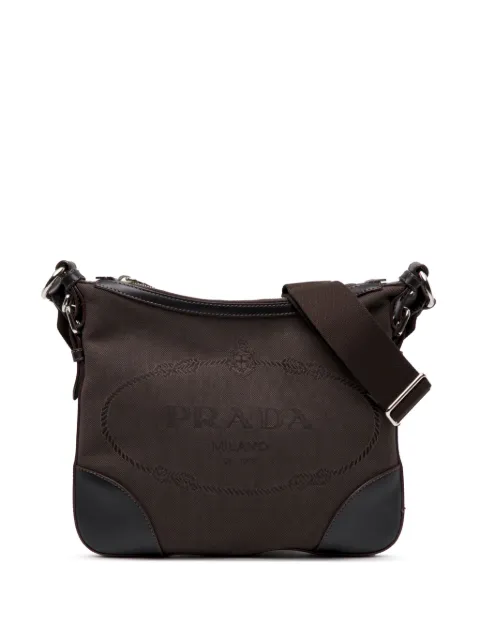 Prada Pre-Owned 2000-2025 Canvas Canapa Logo crossbody bag