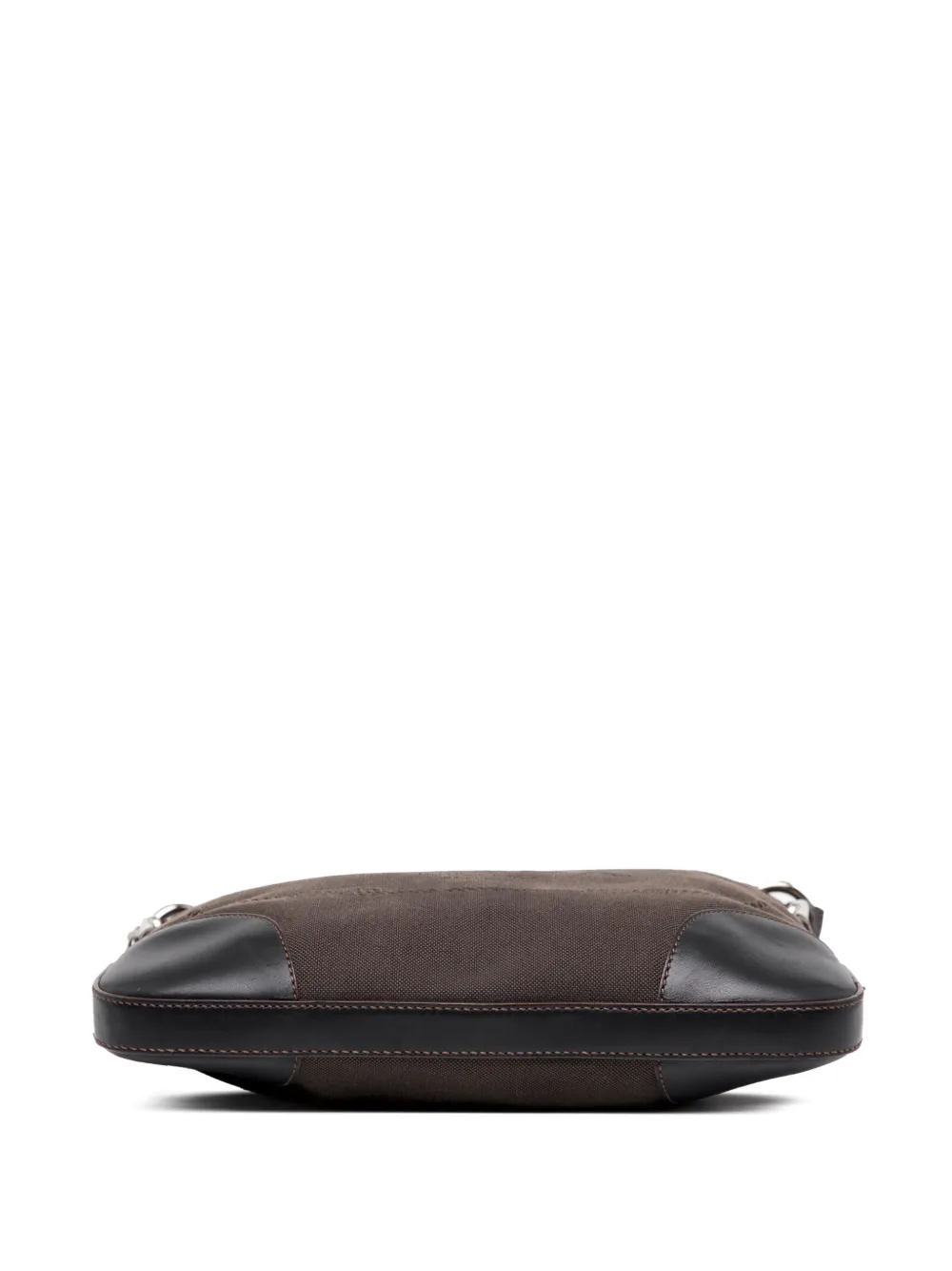 Pre-owned Prada 2000-2025 Canvas Canapa Logo Crossbody Bag In Brown