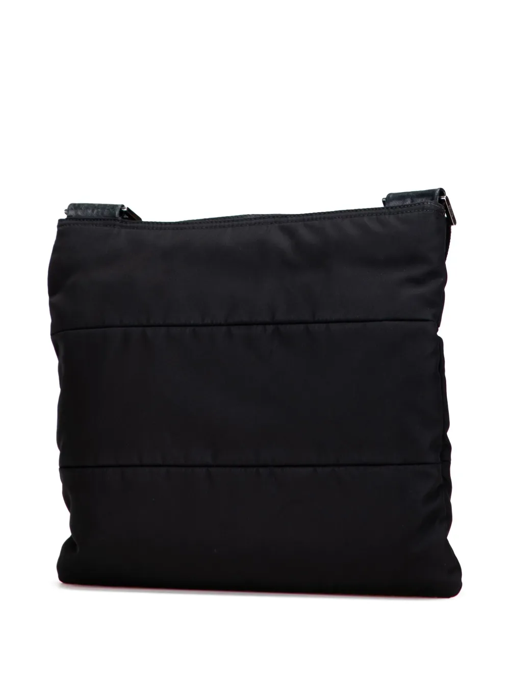 Pre-owned Prada 2013-2025 Tessuto Zip Top Crossbody Bag In Black