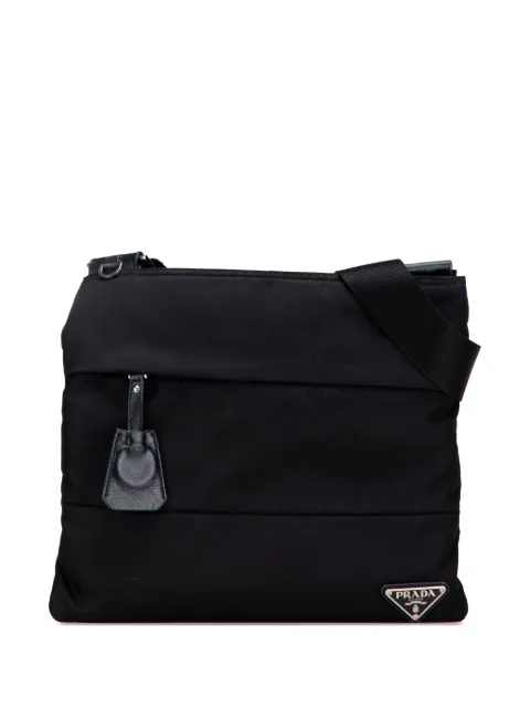 Prada Pre-Owned bolsa crossbody Tessuto con cierre en la parte superior 2013-2025