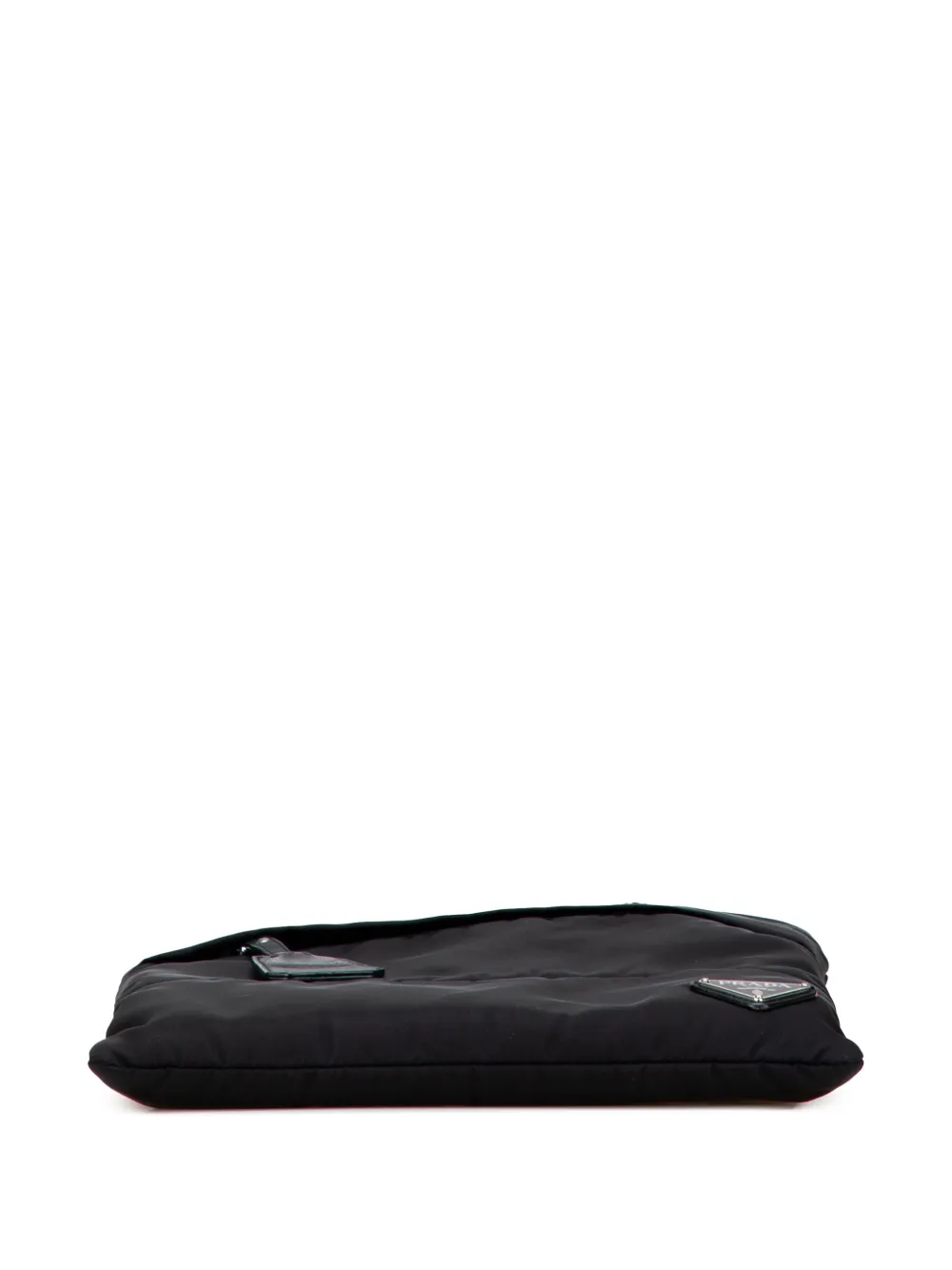 Pre-owned Prada 2013-2025 Tessuto Zip Top Crossbody Bag In Black