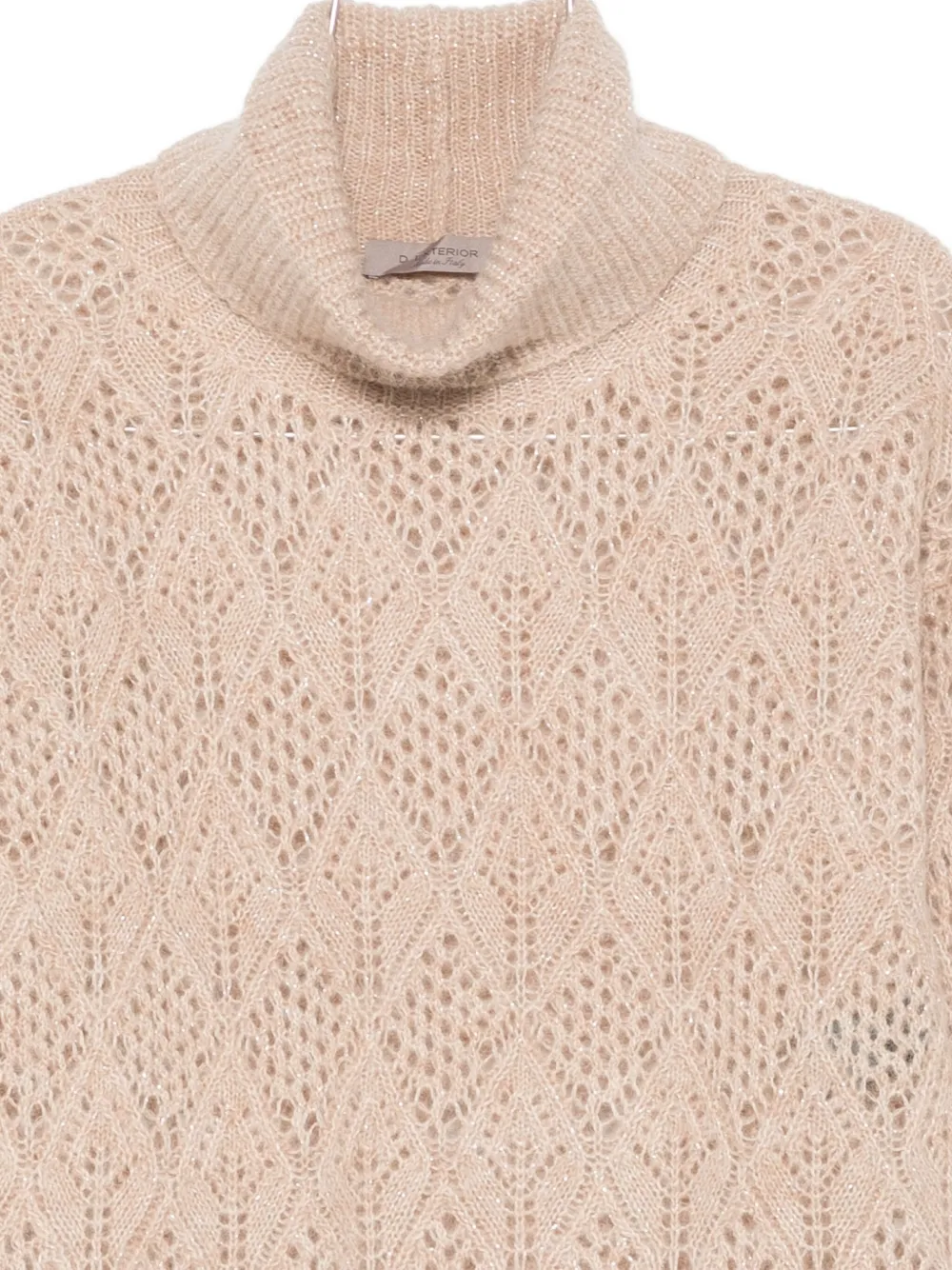 D Exterior Classic Knit Sweater In Soft Beige Tone In Neutral
