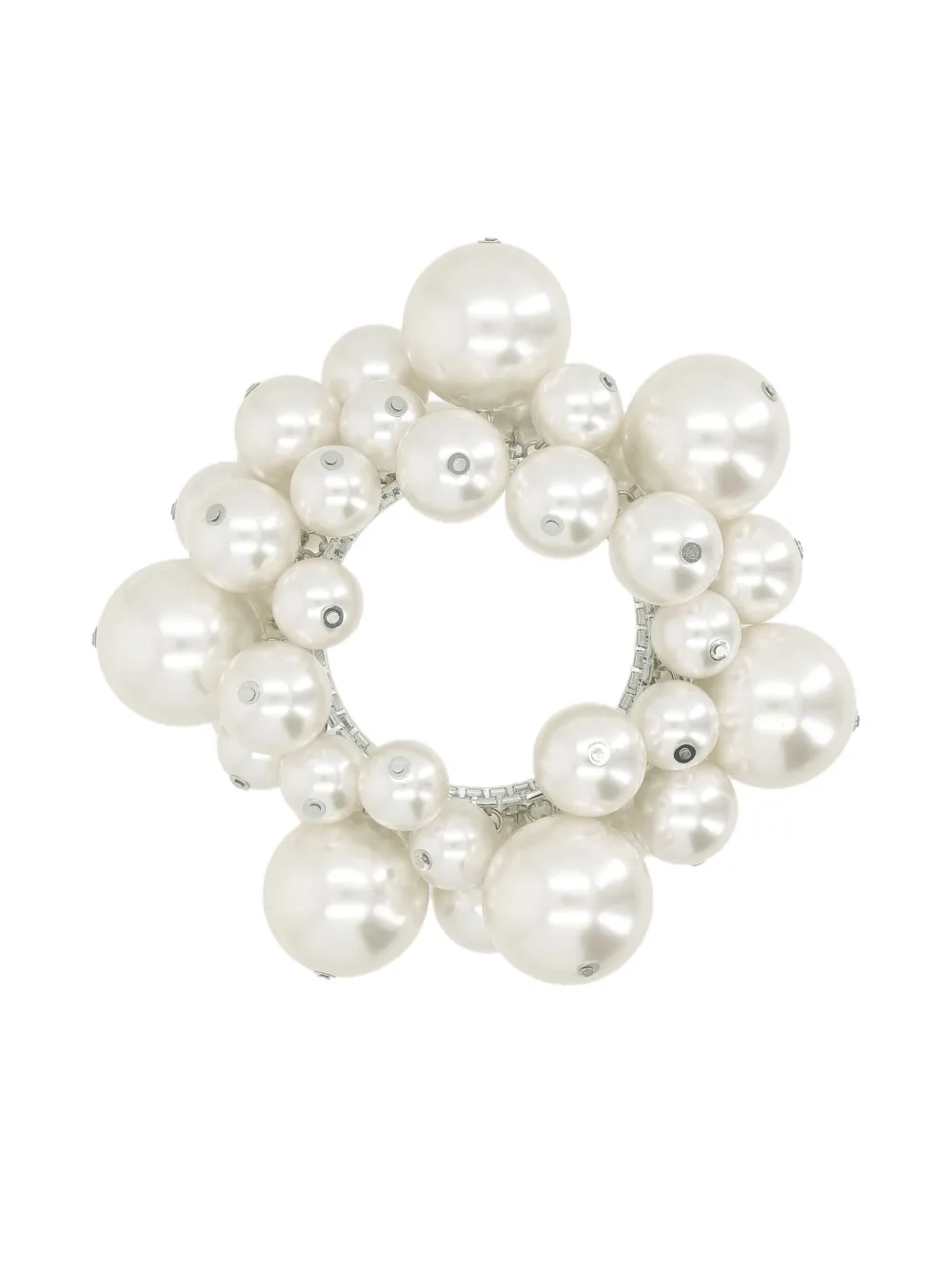 August Barron Faux-pearl Bracelet In White