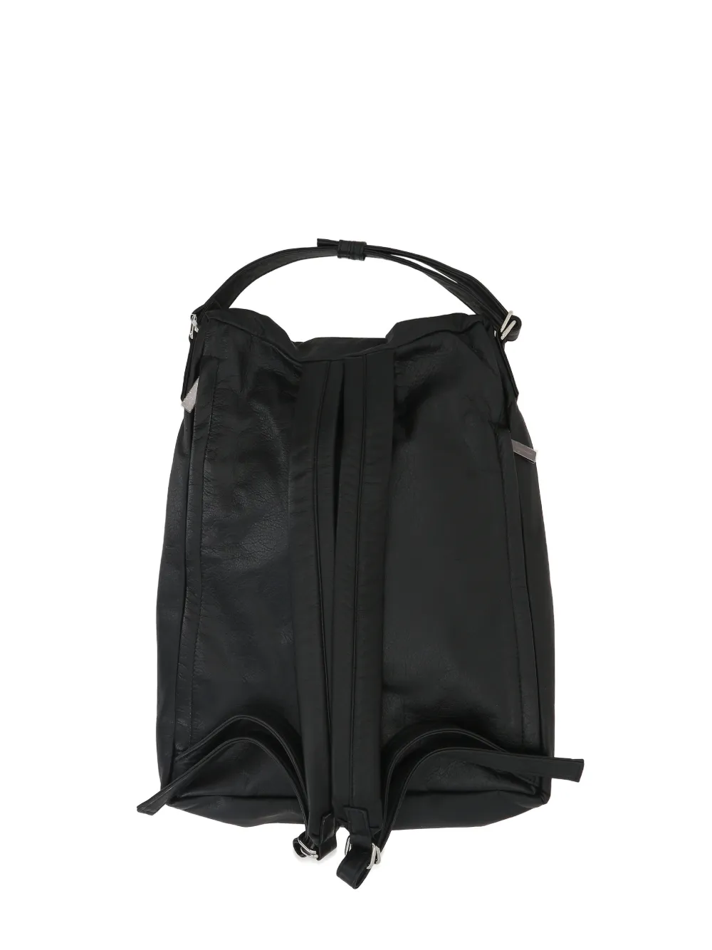Yohji Yamamoto Leather Backpack In Brown