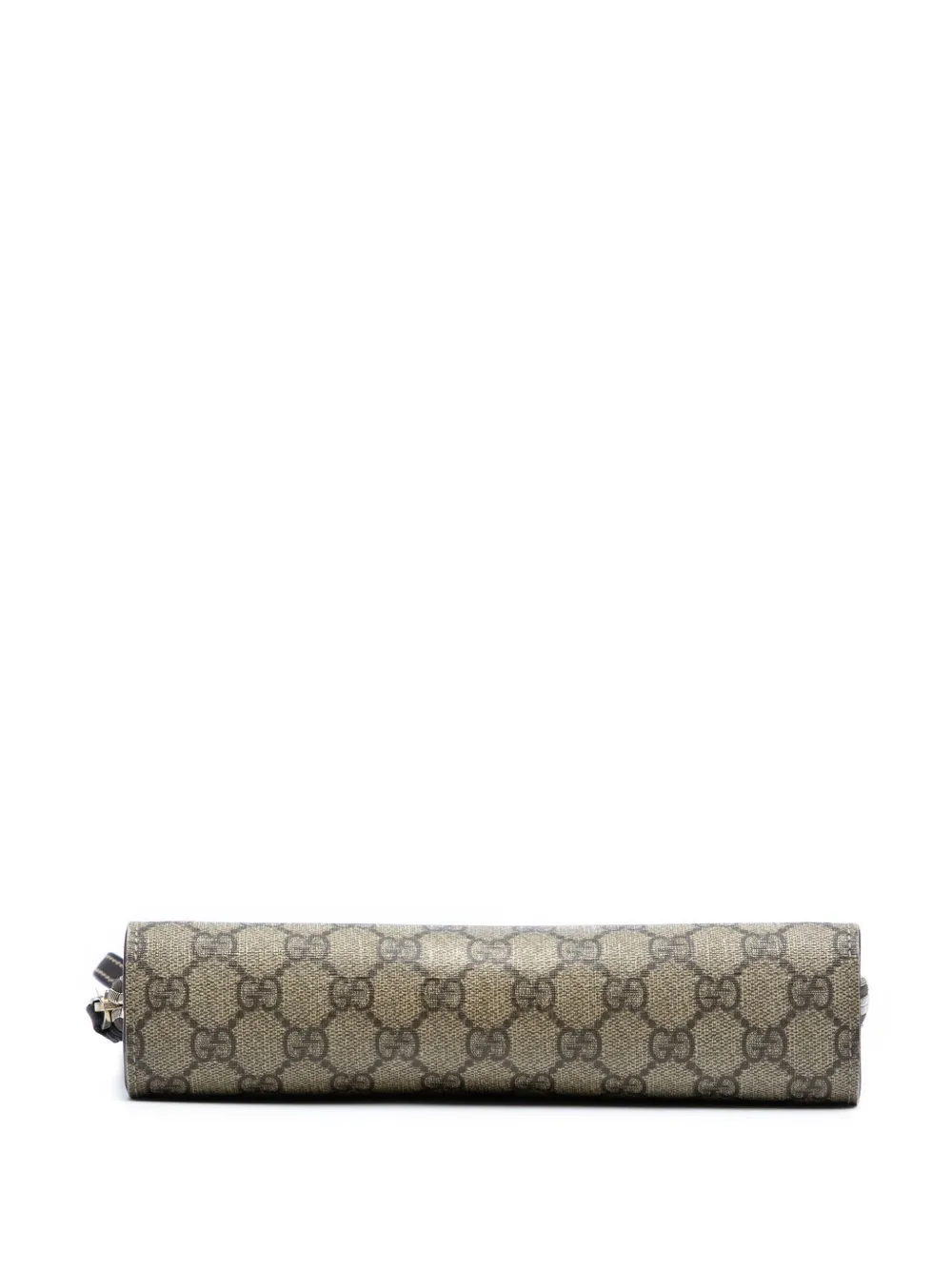 Pre-owned Gucci 2016-2025 Gg Supreme Clutch Bag In Brown