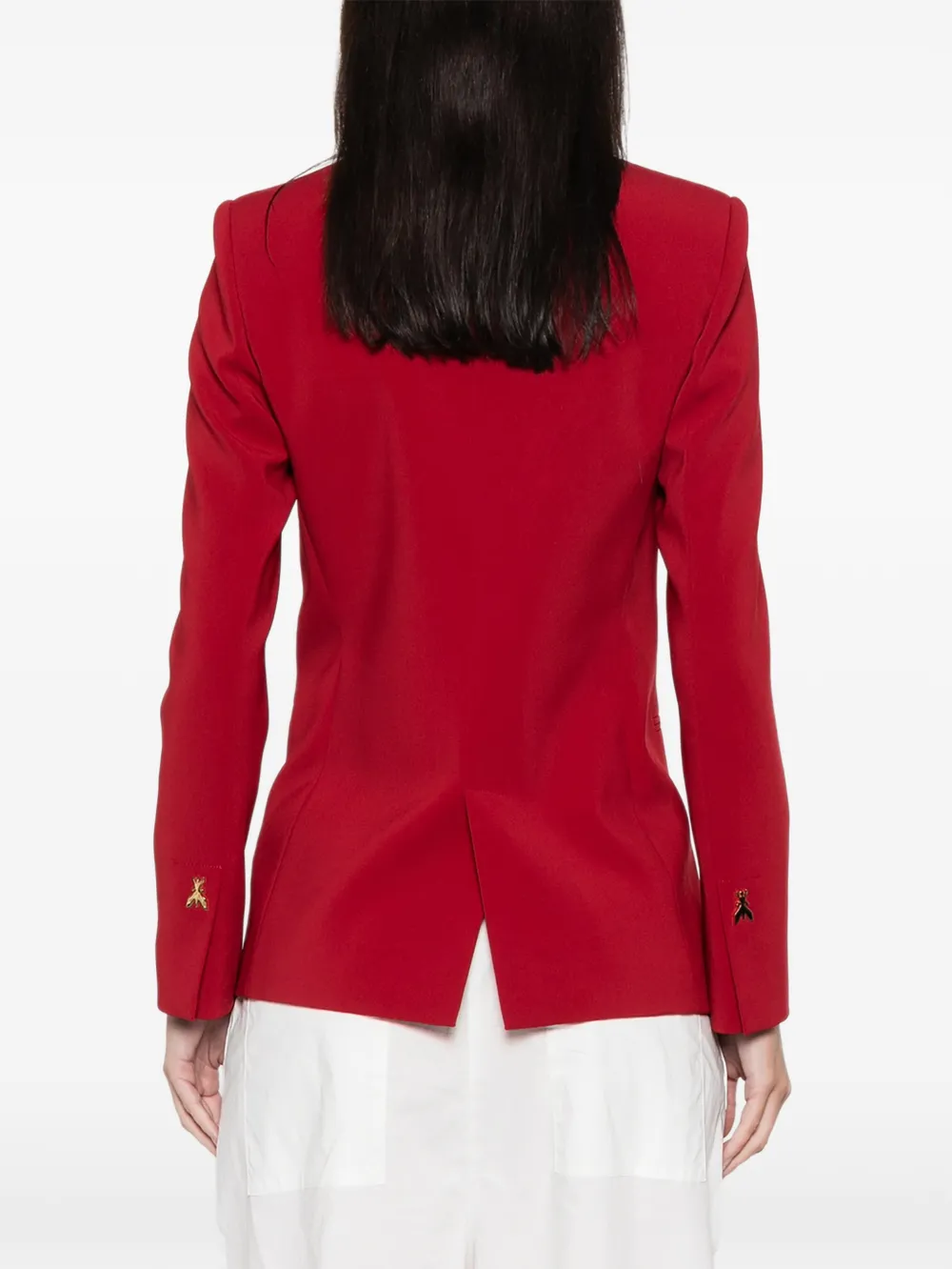 Patrizia Pepe Blazer met dubbele rij knopen Rood