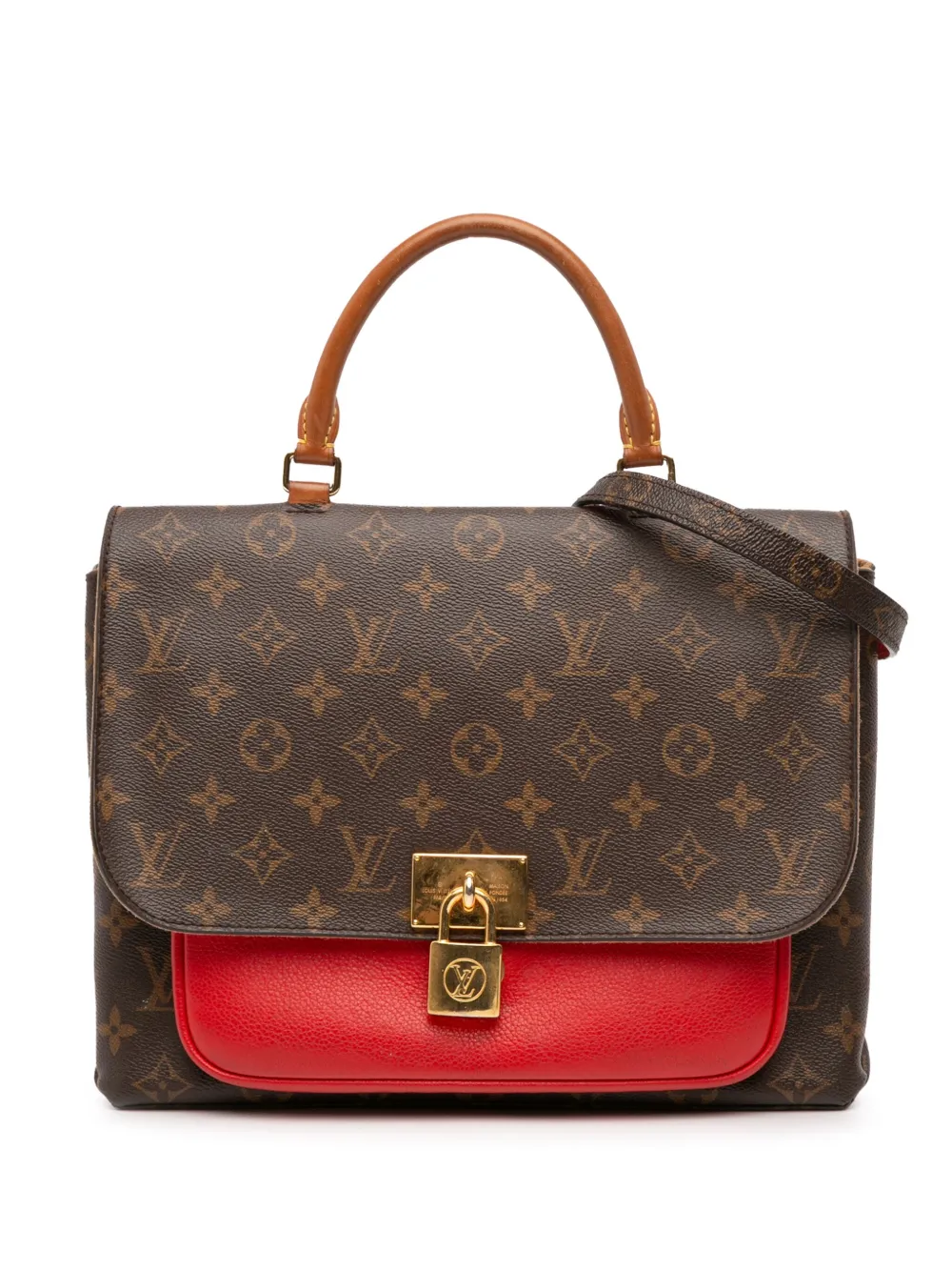 Pre-owned Louis Vuitton 2019 Monogram Marignan Satchel In Brown