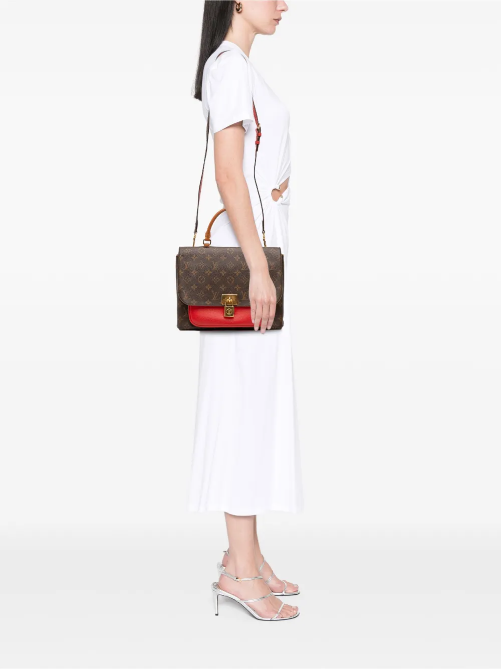 Pre-owned Louis Vuitton 2019 Monogram Marignan Satchel In Brown