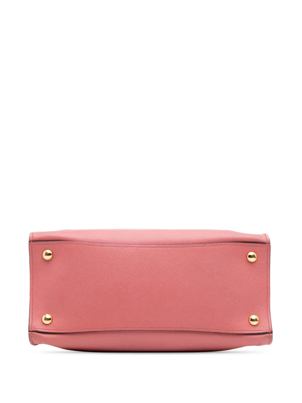 Pre-owned Prada 2000-2025 Saffiano Soft Triple Pocket Tote Satchel In Pink