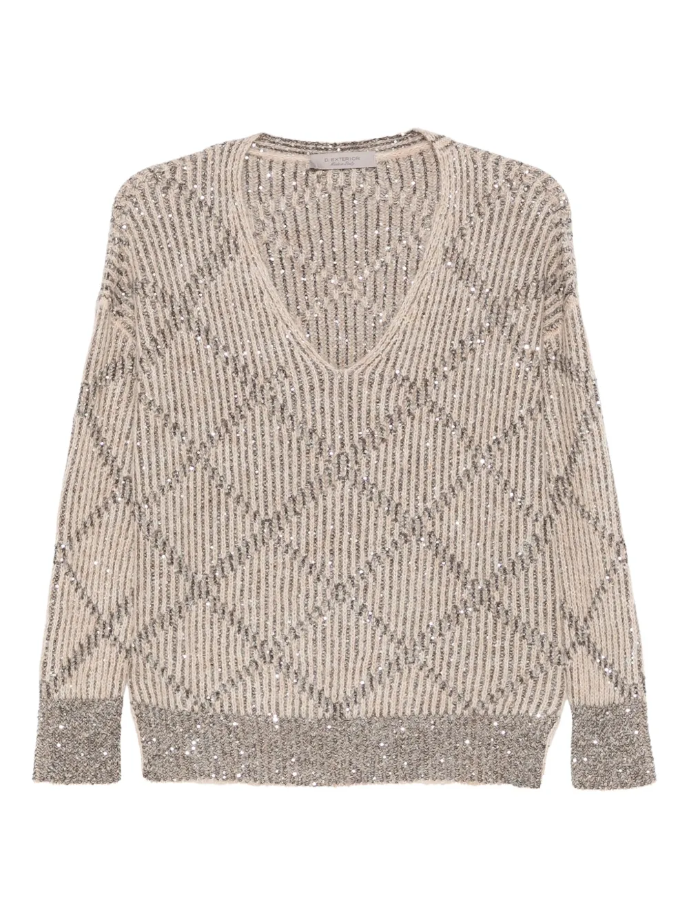D.Exterior スパンコール セーター - ニュートラル D.Exterior スパンコール セーター - ニュートラル