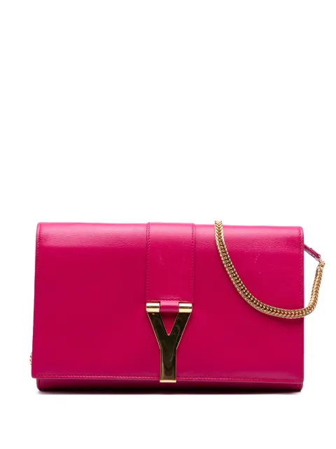 Saint Laurent Pre-Owned 2015 Chyc Ligne Wallet on Chain Umhängetasche aus Leder