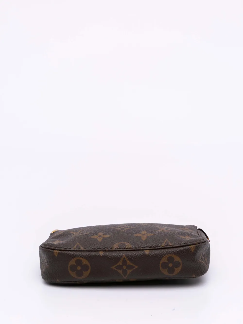 Pre-owned Louis Vuitton 2013 Monogram Mini Pochette Accessoires Handbag In Brown