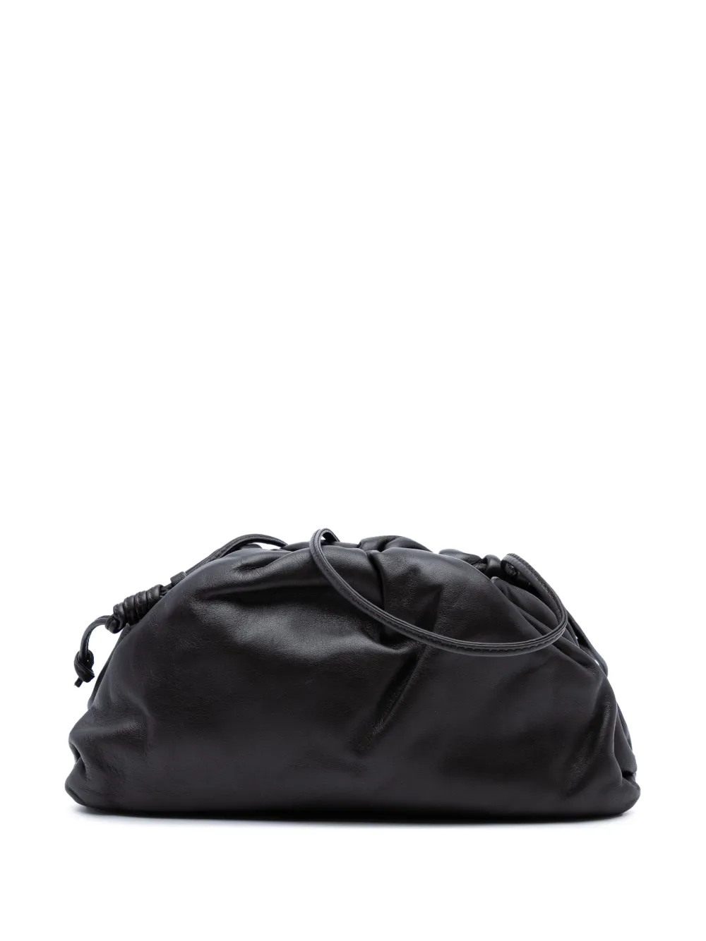 Pre-owned Bottega Veneta 2012-2025 Lambskin The Mini Pouch Crossbody Bag In Black
