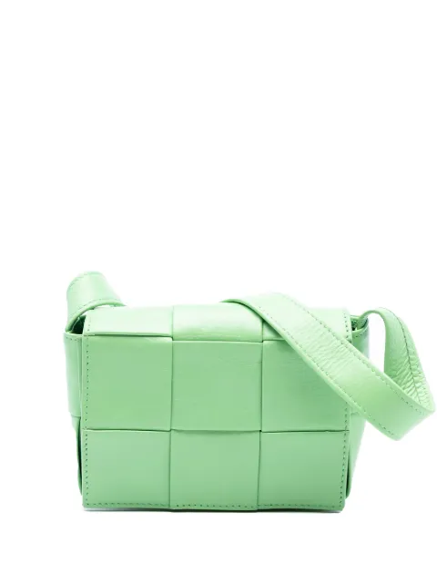 Bottega Veneta Pre-Owned bolsa crossbody Cassette mini de piel de napa en Intrecciato 2012-2025