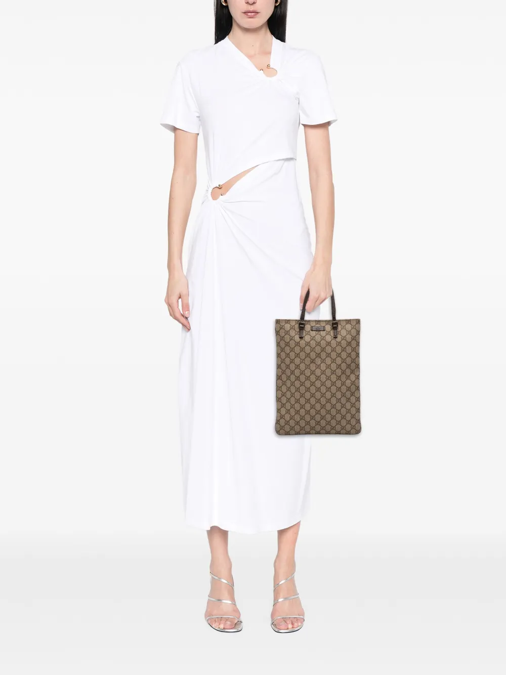 Pre-owned Gucci 2000-2015 Gg Supreme Tote Bag In Brown