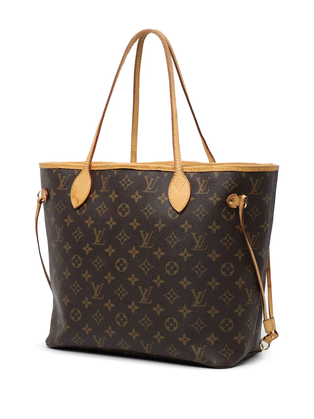 Pre-owned Louis Vuitton 2012 Monogram Neverfull Mm Tote Bag In Brown