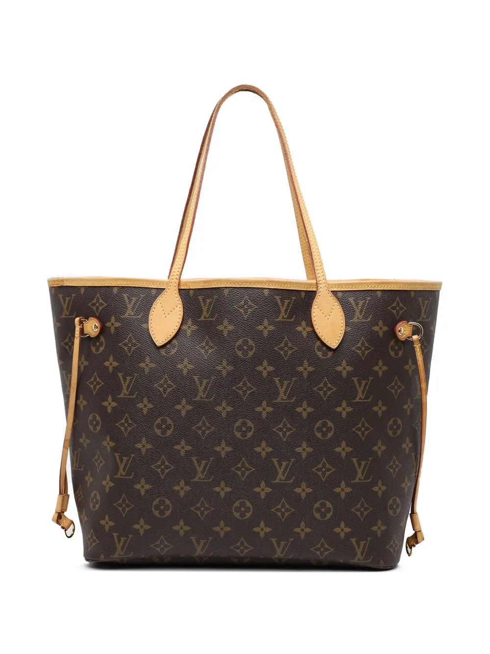 Pre-owned Louis Vuitton 2012 Monogram Neverfull Mm Tote Bag In Brown