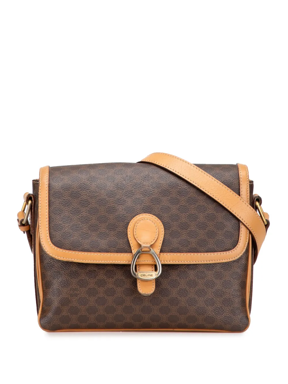 Celine Pre-Owned 2013 Macadam Coated Canvas crossbody bag | Brown | Image 1