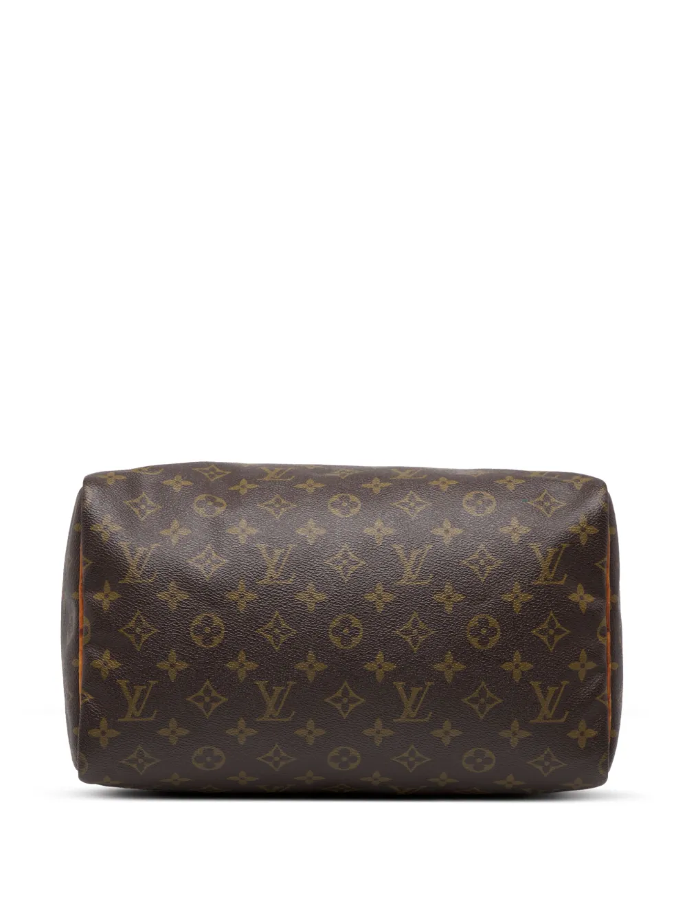Pre-owned Louis Vuitton 1987 Monogram Speedy 30 Boston Bag In Brown