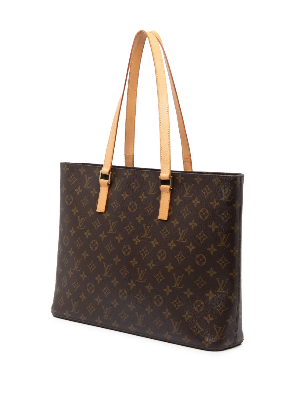 Pre-owned Louis Vuitton 2000 Monogram Luco Tote Bag In Brown