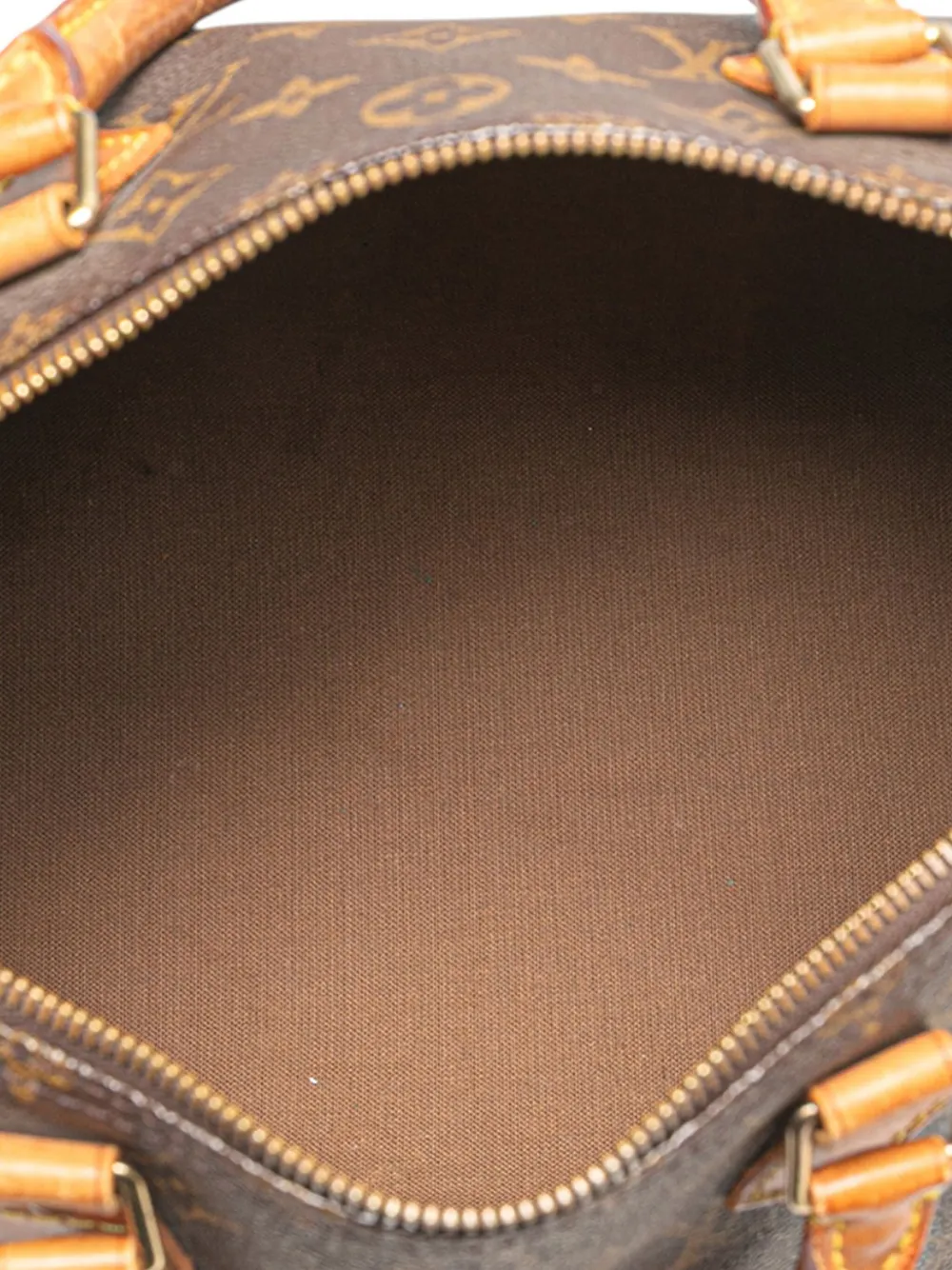 Pre-owned Louis Vuitton 1995 Monogram Speedy 30 Boston Bag In Brown
