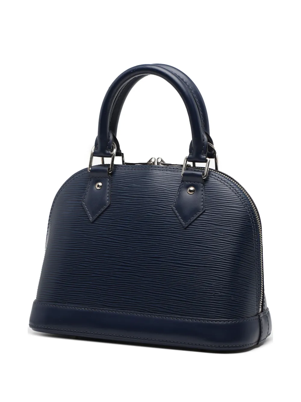 Pre-owned Louis Vuitton 2015 Epi Alma Bb Satchel In Blue