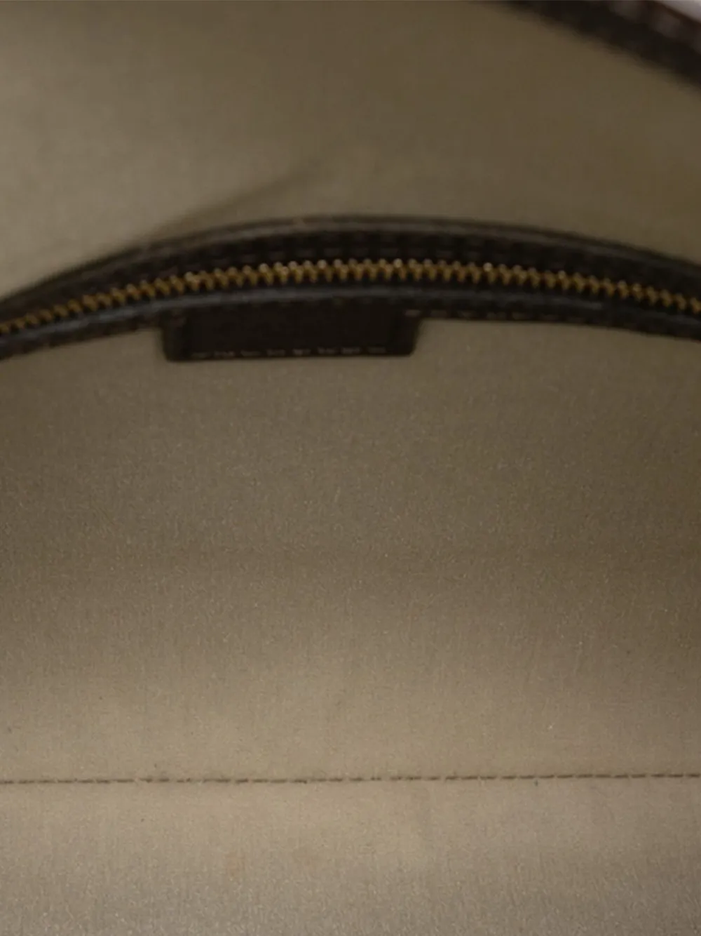 Pre-owned Louis Vuitton 2002 Monogram Mini Lin Francoise Satchel In Brown