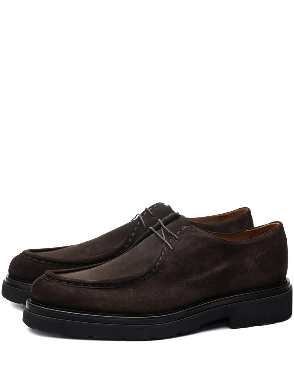 Poche Paris Lace-up Derby-shoes In Brown