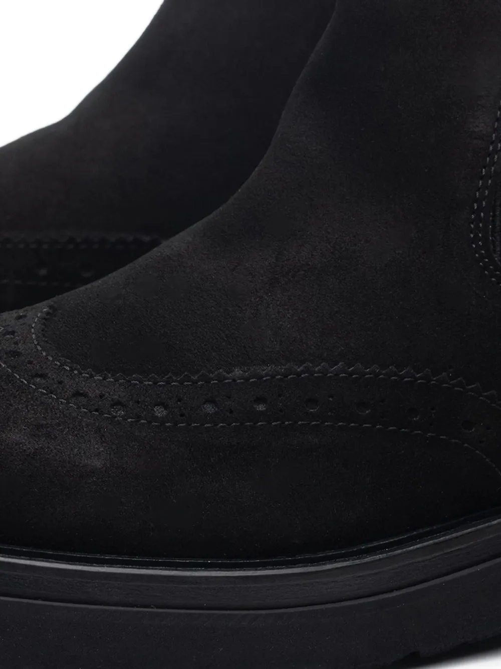 Poche Paris Laarzen met brogue detail Zwart