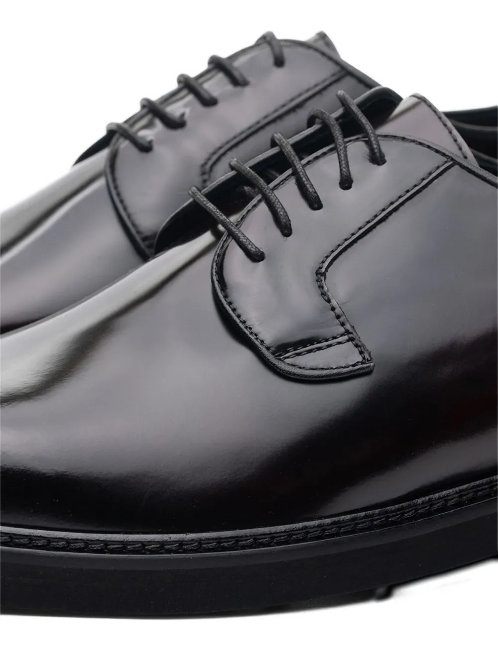 Poche Paris Lace-up Oxford Shoes In Black