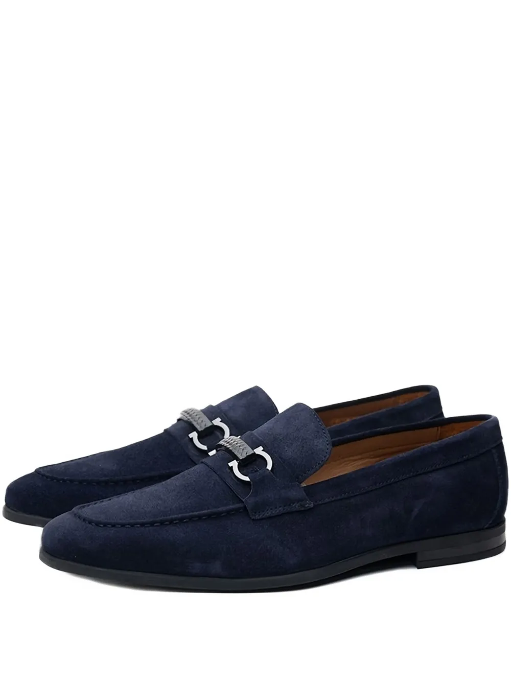 Poche Paris horseshoe detail loafers Blauw