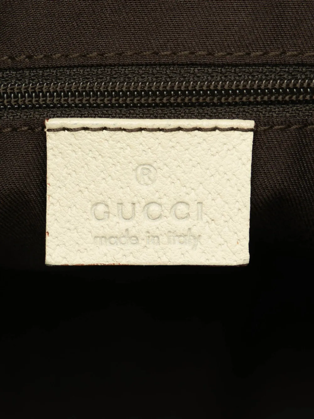 Pre-owned Gucci 2000-2015 Gg Canvas Abbey D Ring Tote Bag In Brown